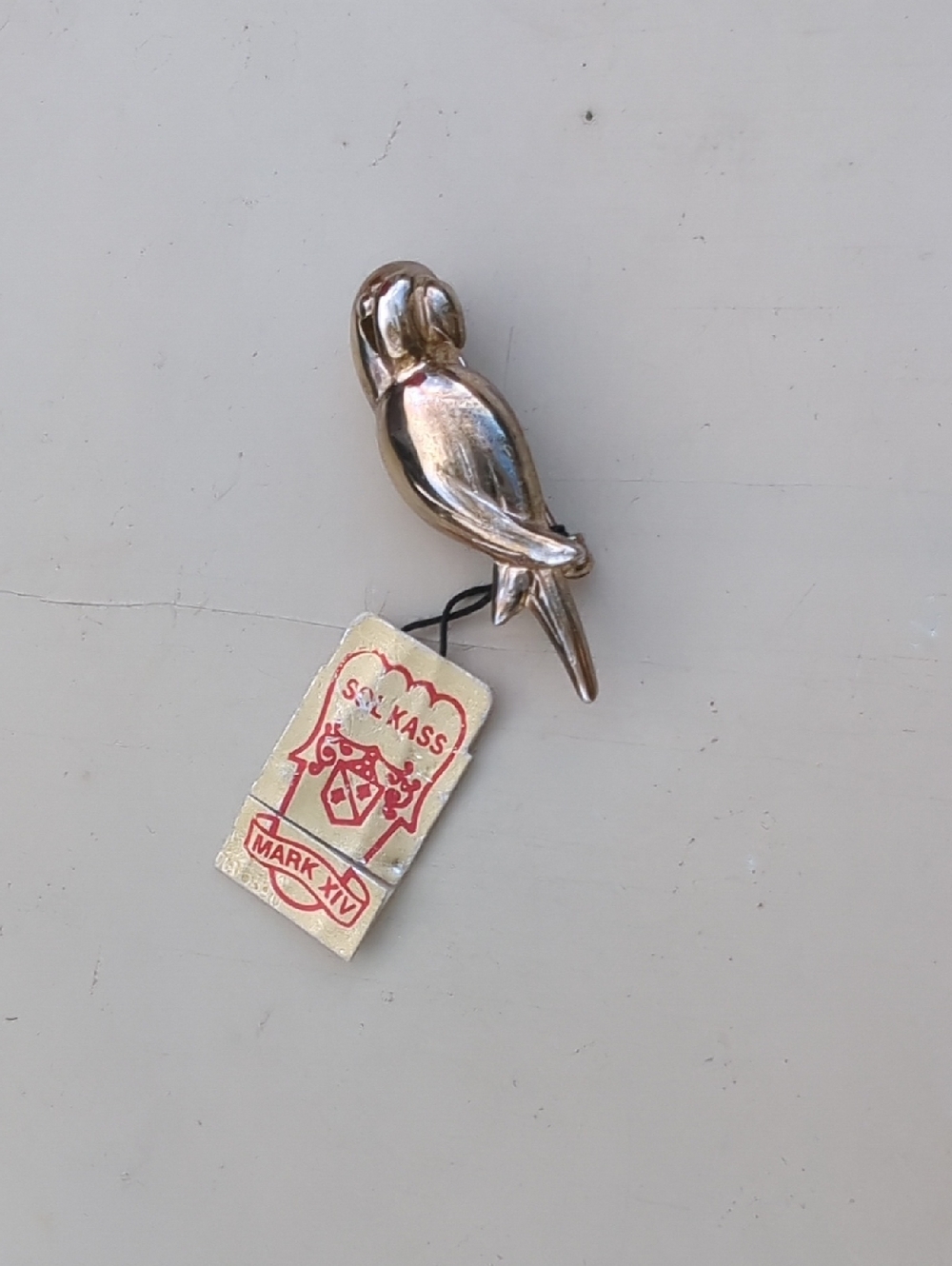 Vintage Sol Kass Mark XIV Parrot Brooch Pin - New Old Stock with Tag - Picture 3 of 5